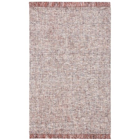 Safavieh 4 x 6 ft. Vermont Contemporary Rectangle Hand Loomed Rug Grey & Rust VRM701P-4